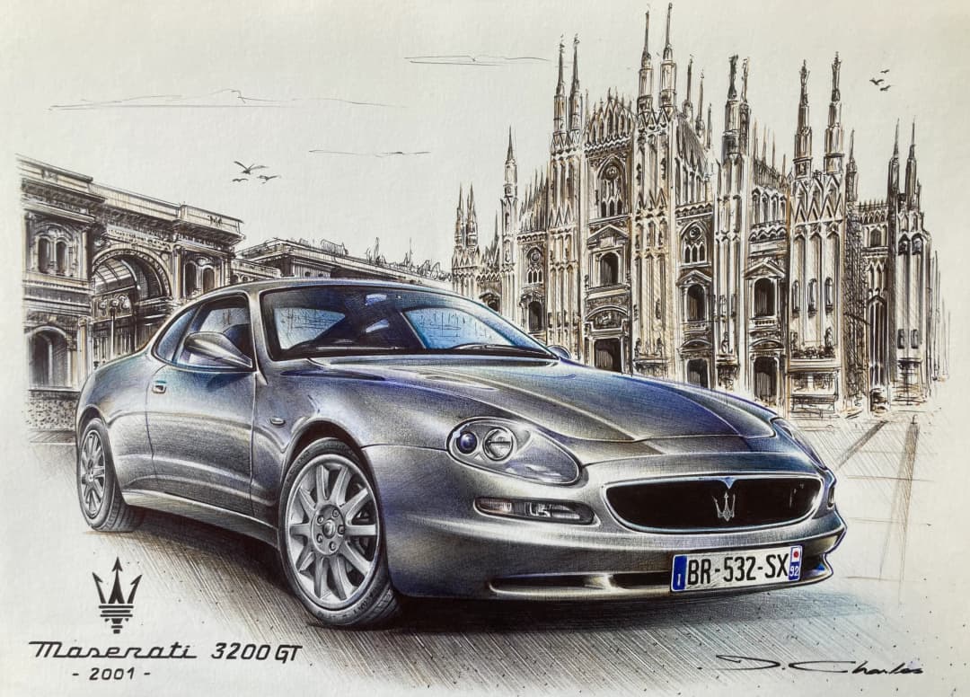Détail automobile illustrant les albums Vita Luminis